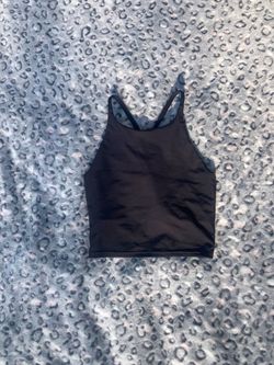 Black Cropped Tank Top