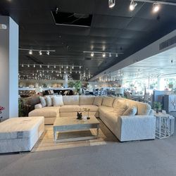 Beige 4PC Chaise Sectional Couch