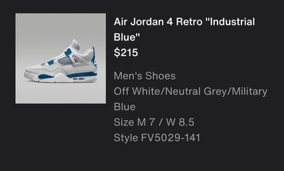 Air Jordan 4 “industrial blue”  retro