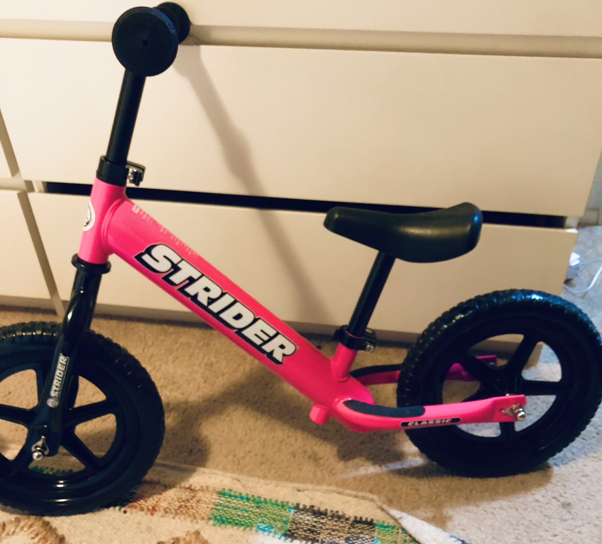 Hot Pink Strider Bike PENDING 