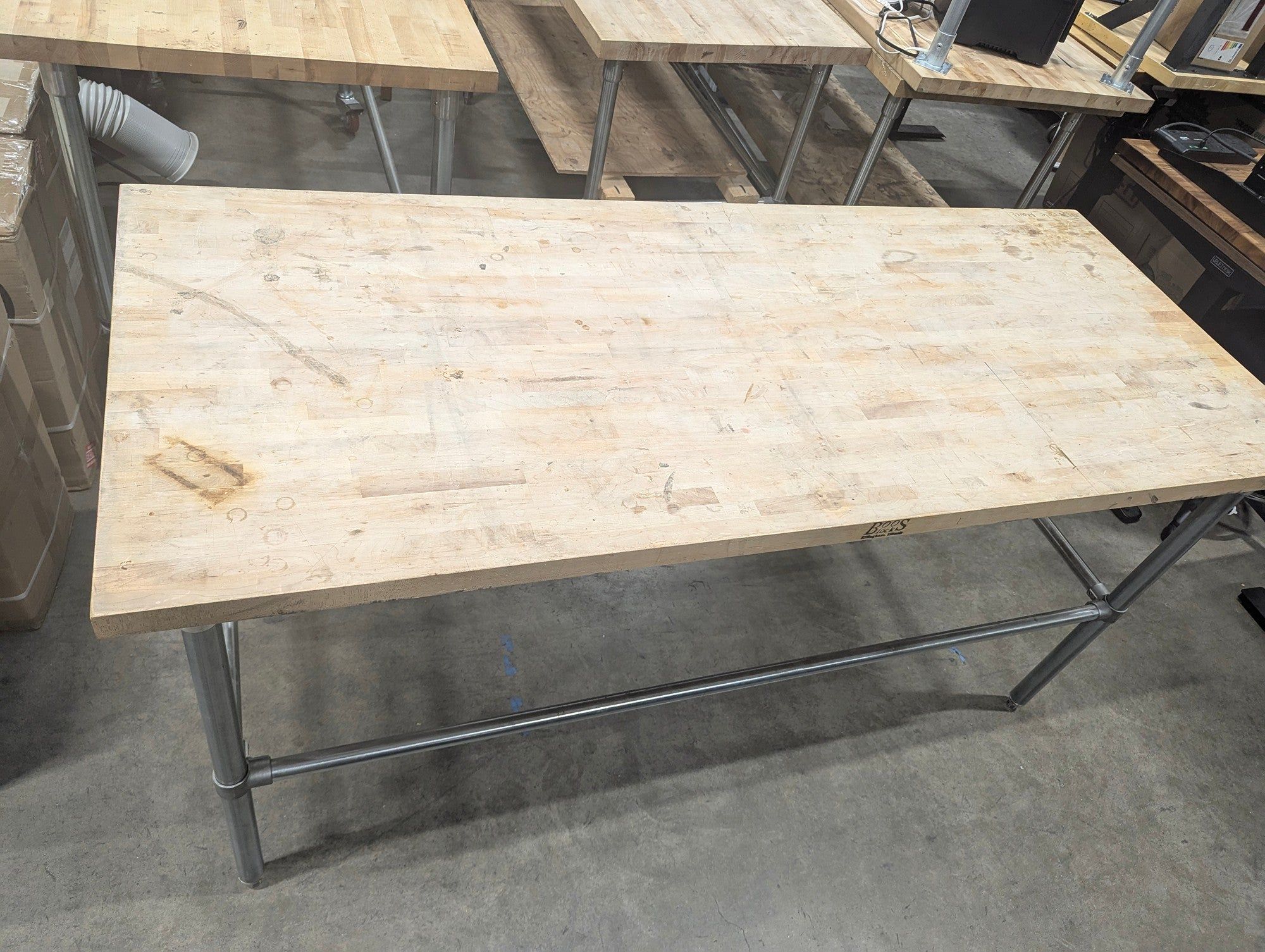 Industrial Butcher Block Workbench Table ( WAREHOUSE SALE)