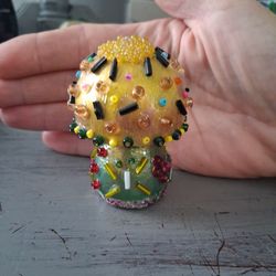 Handmade Mini Wooden Mushrooms 