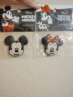 Minnie and Mickey Mouse magnets