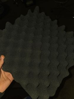 Acoustic Foam Panels Wedge Style Dark Gray