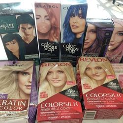 Lot Of 9 boxes of hair Color ultra blonde and mix colors 