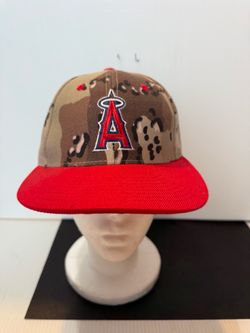 Los Angeles Angels Camo Baseball Cap Adjustable Hat State Farm