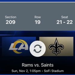 Rams vs Saints