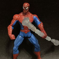Web Battlers 5in action figure SPIDER-MAN spinning staf Figure!!