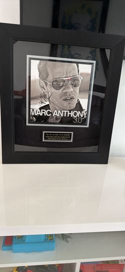 Signed Marc Anthony Framed Collectible