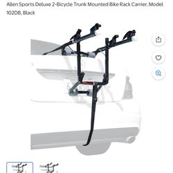 Bicycle rack for a car holds two bicycles. Excellent condition 