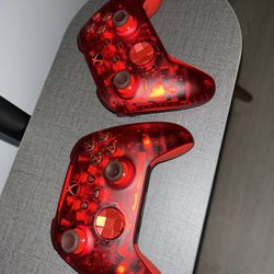 2 Wireless Xbox controllers 