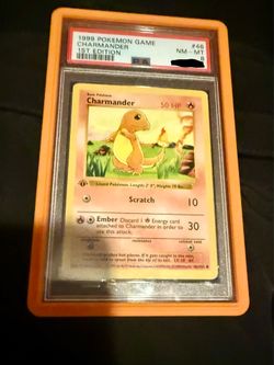 Pokemon slab - Charmander 1st edition PSA 8
