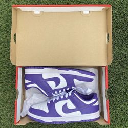 nike dunk low court purple