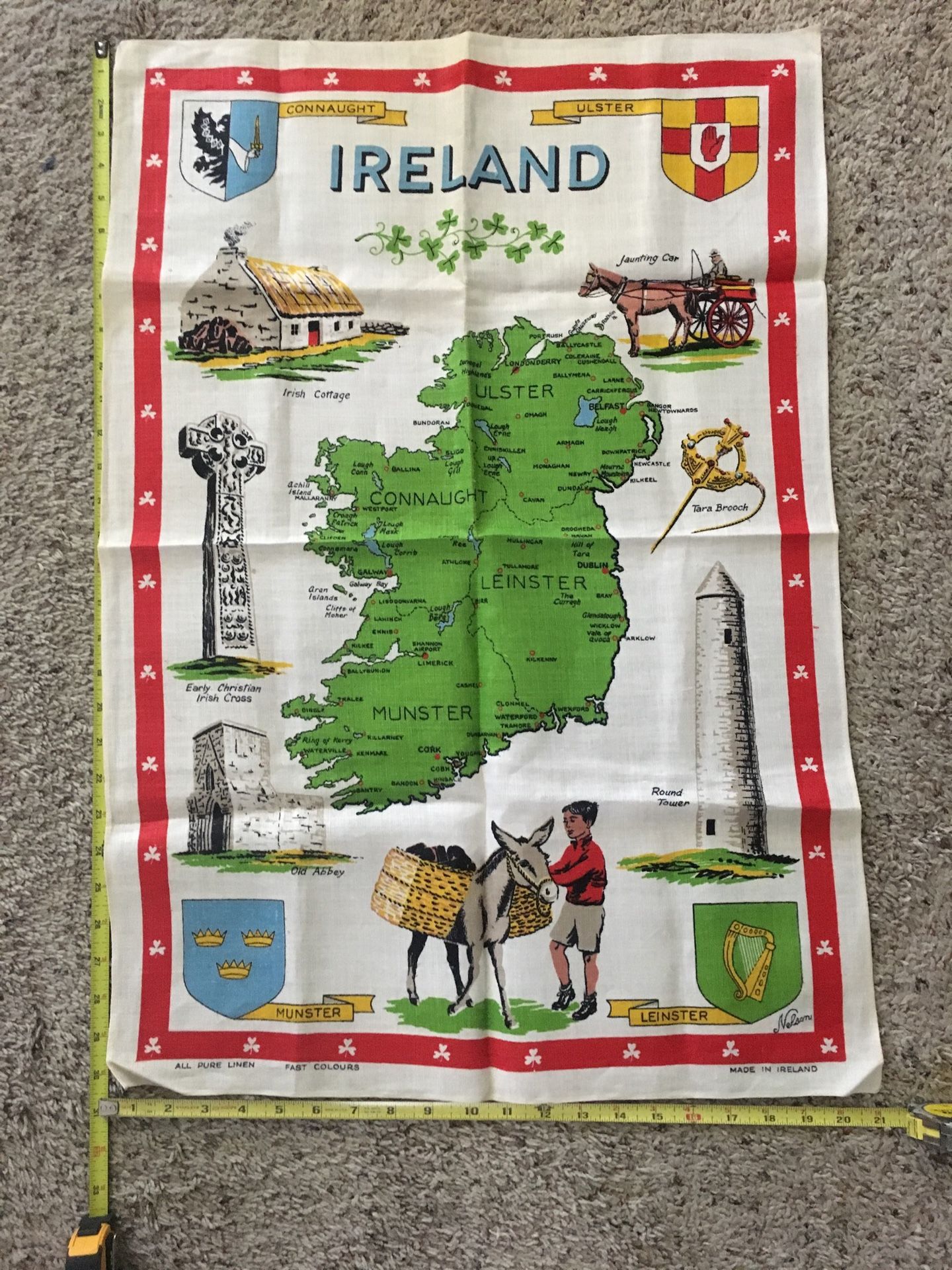 Ireland tea towel,wall art