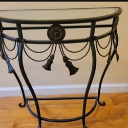 Metal Console Table And Mirror 