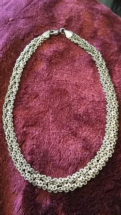 Vintage 2 Toned Braided Choker