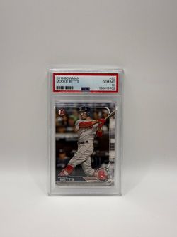 2019 BOWMAN #50 MOOKIE BETTS RED SOX PSA 10