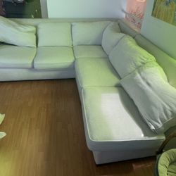 Arhaus Sectional Three Piece Couch 