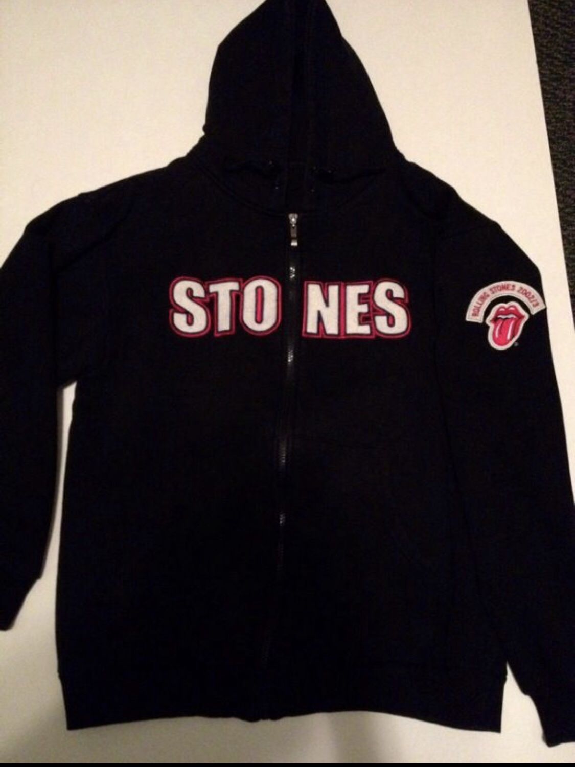 Rare Rolling Stones 2002/2003 Blk Cotton Hoodie Jacket