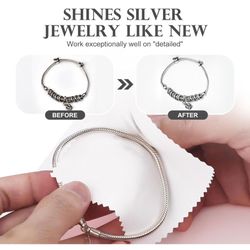 Jewelry Cleaning Cloth 8×8 cm white
