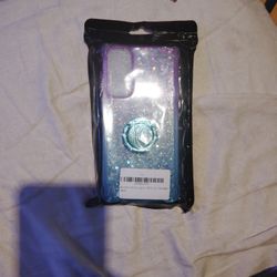 Phone Case Knoowcase For SAMSUNG A55 5G CASE PINK AN BLUE GLITTER FLOATS AOUND WHEN YOU SHAKE IT 