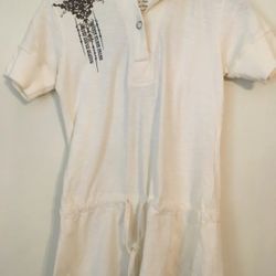 CALVIN KLEIN GIRLS  100% cotton cream lightweight hoodie. Size Large.