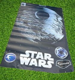COMIC-CON - Huge Star Wars Death Star Fathead Wall Decal – 78.5” × 48.5” – Comic-Con Decor