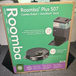 New sealed - iRobot Roomba Plus 507 Combo Robot Vacuum & Mop + AutoWash Dock with 3D Mapping