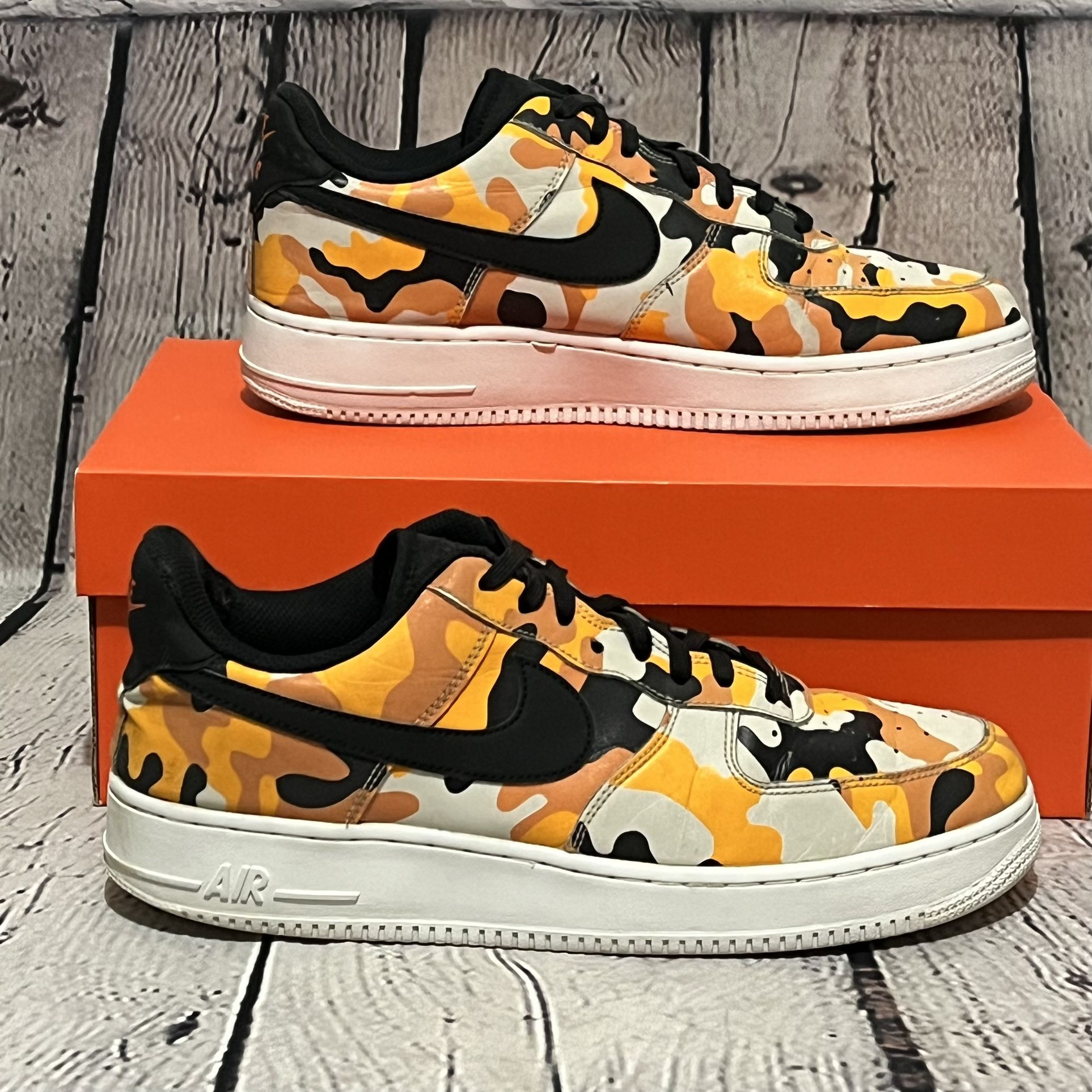 Nike Air Force 1 AF1 '07 LV8 “Orange Camo” Sneakers for Sale in