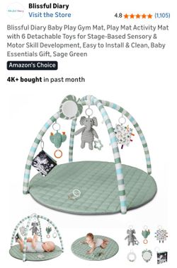 New In Box Blissful Diary Baby Play Gym Mat