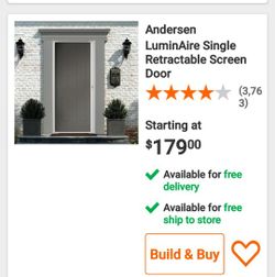 Retractable Scrren Door White