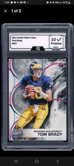 Tom Brady Fathers Day Rookie Gem Mint 10