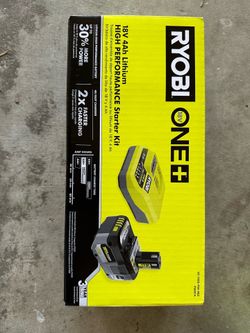 Ryobi ONE+ 18V 4ah Lithium HIGH PERFORMANCE Starter Kit with 4.0 Ah Battery and Charger