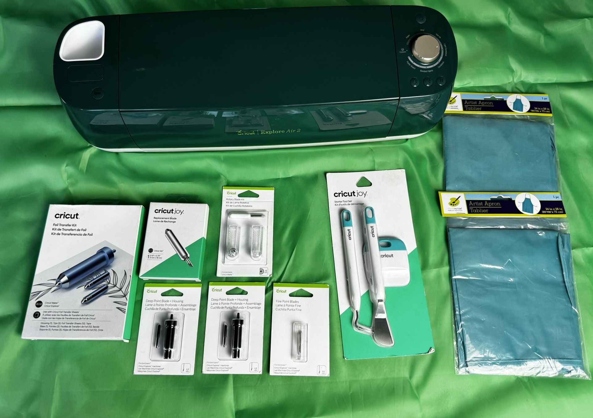 OPEN BOX Cricut CXPL202 Explore Air 2 DYI Smart Cutting Machine +New Accessories