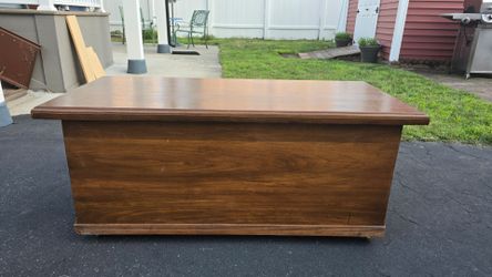 Vintage Cedar Hope Chest Storage Trunk 50"L