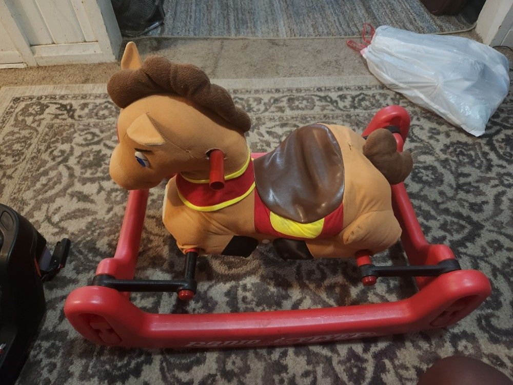 Radio Flyer Soft Rock & Bounce Pony With Sounds