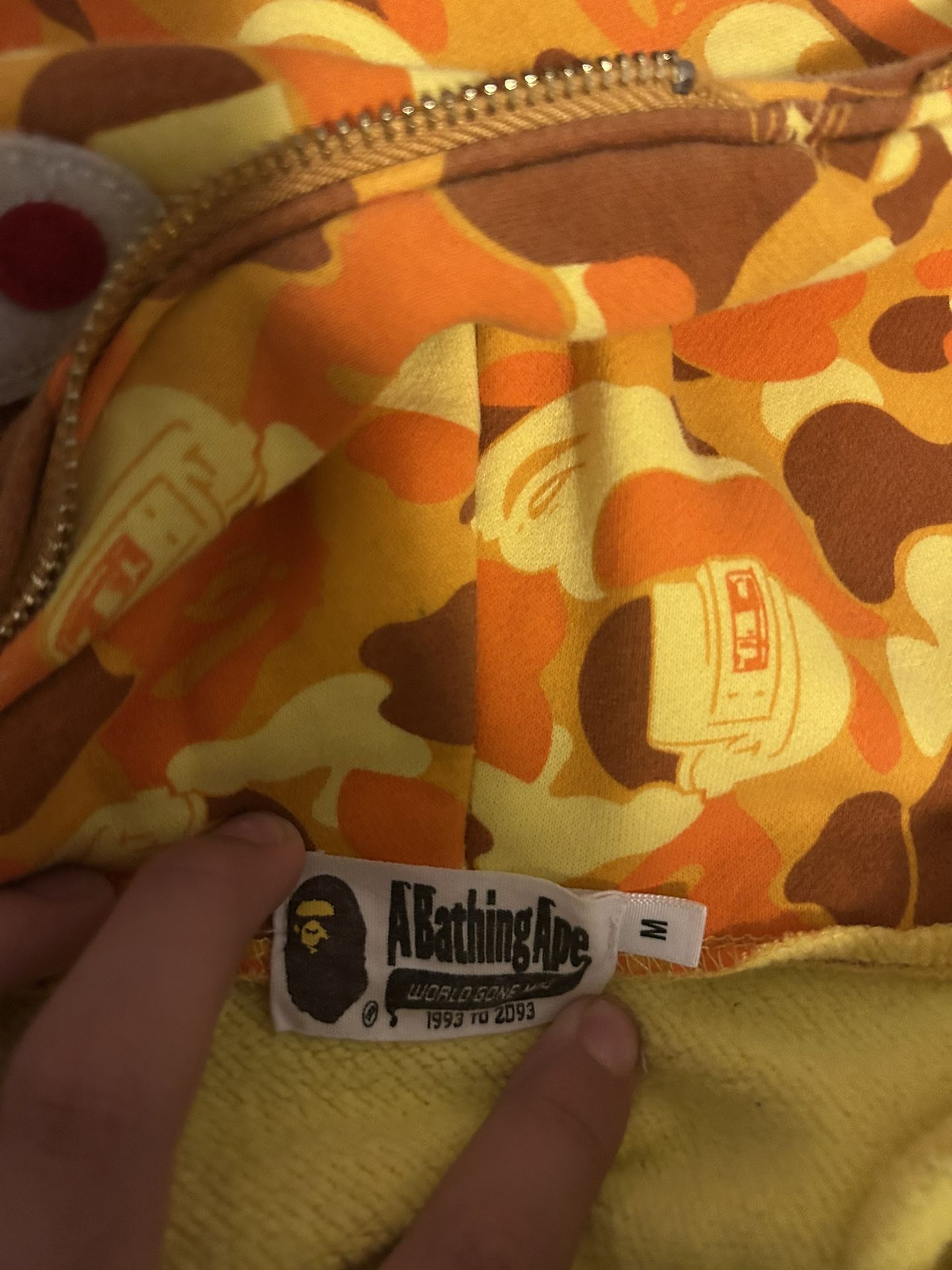 full zip bape hoodie