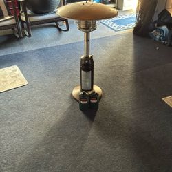 Table Top Heater And 2 Propane Tanks