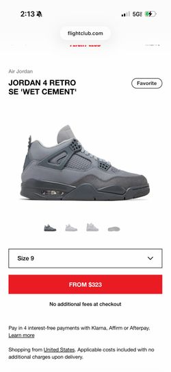 Jordan 4 SE wet cement