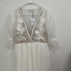 Showpo White Short Dress 