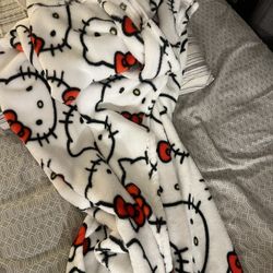 Hello Kitty Hoodie Blanket