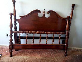 Queen Headboard And Footboard.Solid Wood