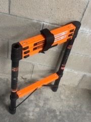 Telescopic Roof Ladder Heavy Duty Stainless Steel Ladder with Anti-Slip Feet 330 LBS Capacity for RV
