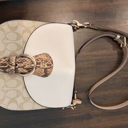 Coach Bag with Interchangeable handles