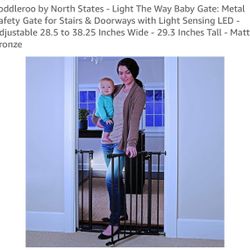 New in box LED Sensor Light  Safety Gate  28” -38” W 30 H