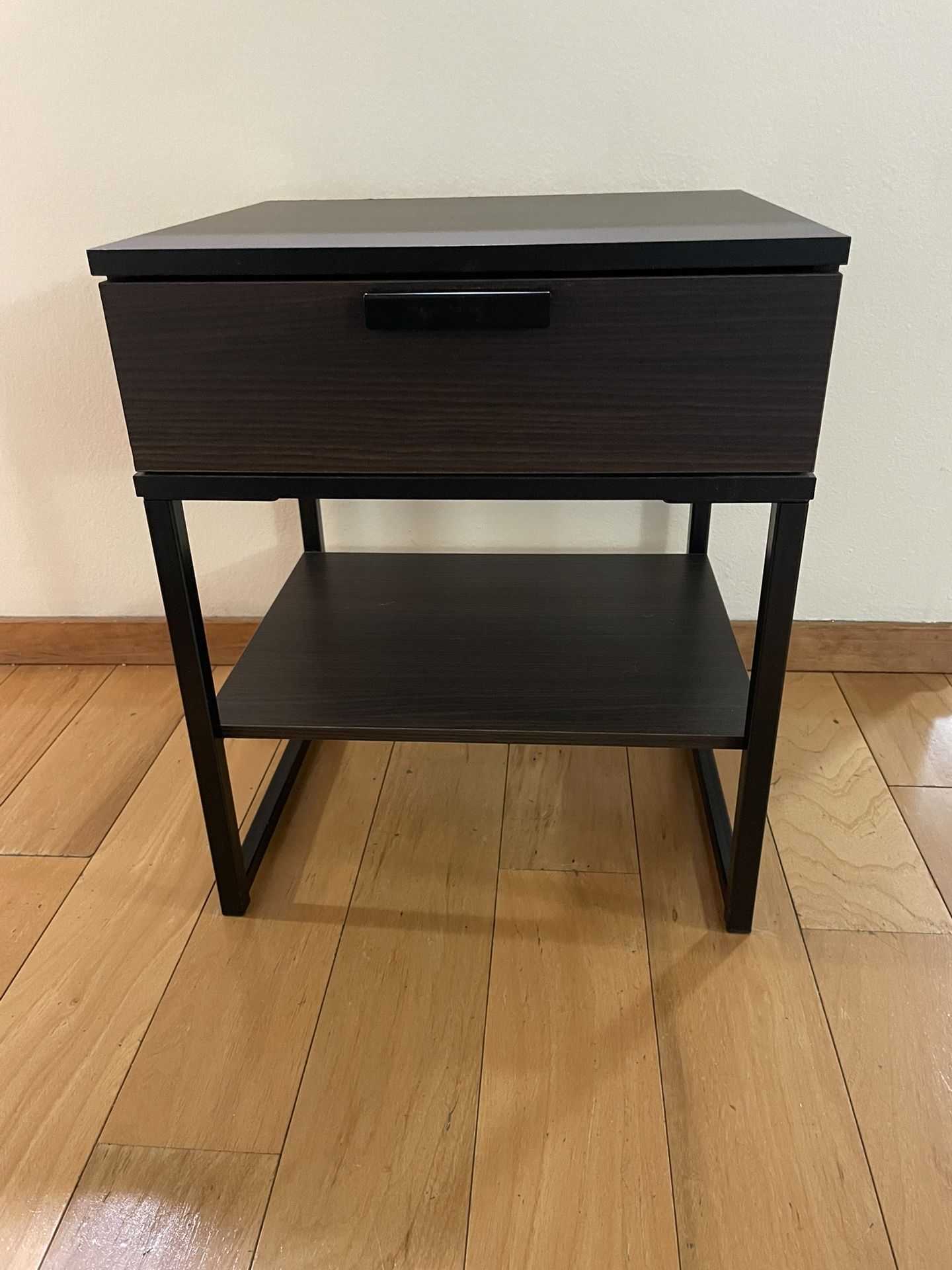 IKEA - TRYSIL Nightstand, dark brown, black
