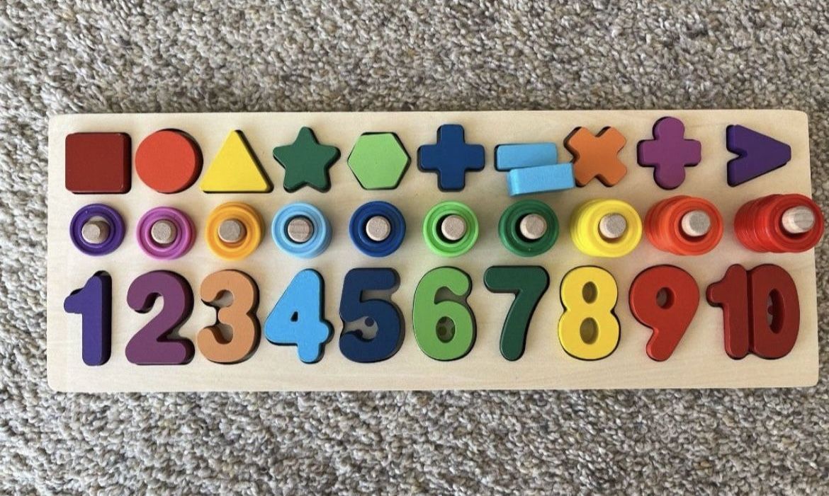 Like New Montessori Wooden Puzzle