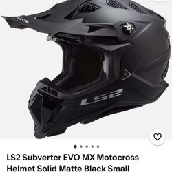 XXL LS2 Subverter EVO MX Motocross Helmet Solid Matte Black
