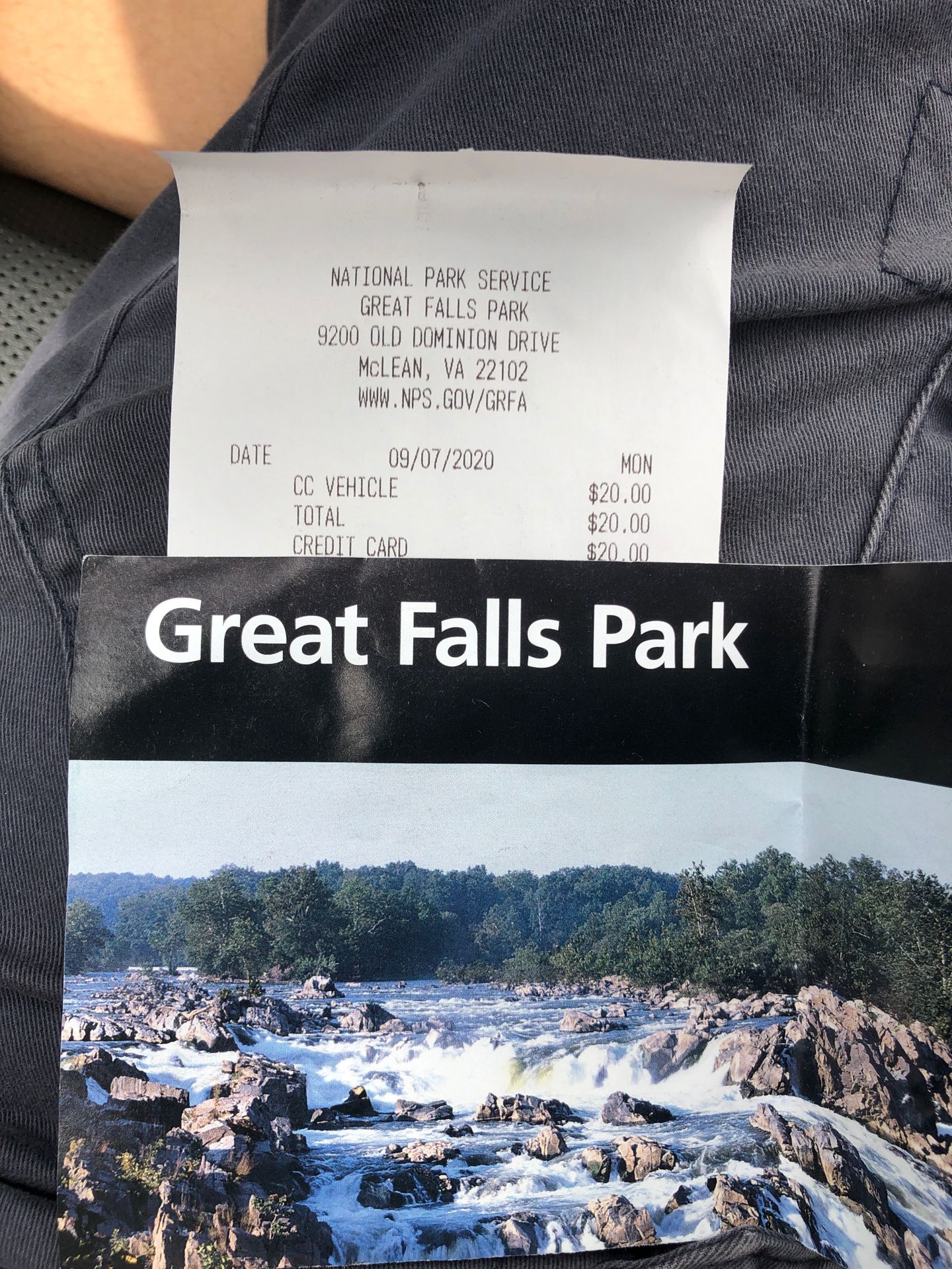 Great falls park ticket 9/7-9/13 unlimited entry