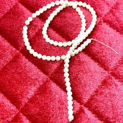 2 Strands Of Faux Pearls 